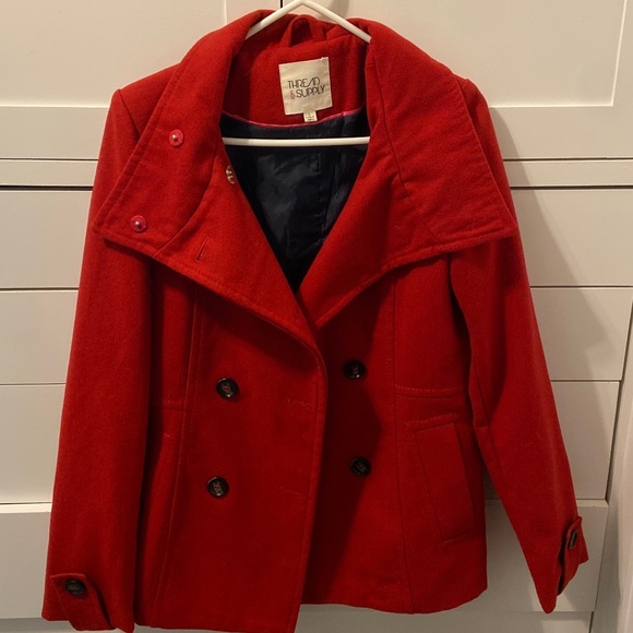 *** SALE 2 for 25*** Thread & supply pea coat - Picture 1 of 4